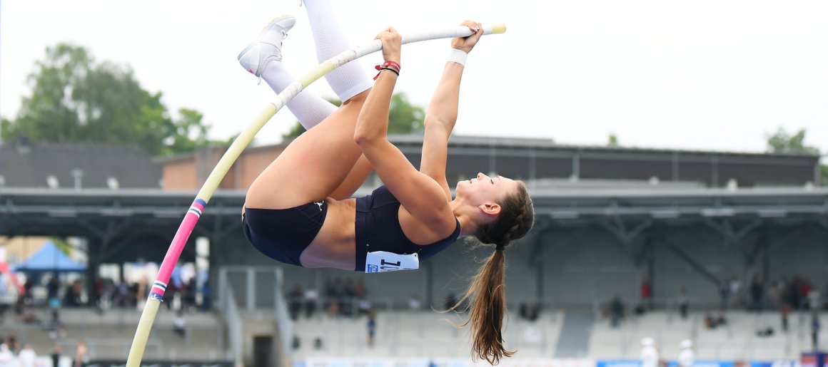 Lotte Gretzler brachte einige sehr gute Sprünge auf die Matte. An der Konstanz will sie bis zur U-20-EM arbeiten.