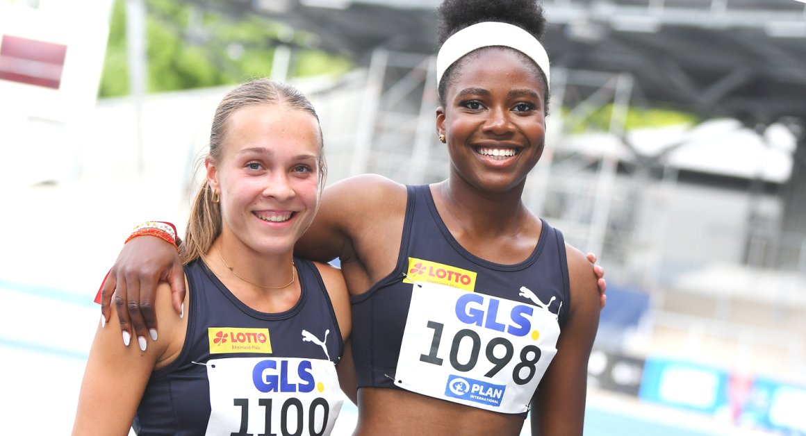 Gemeinsam happy: Mia Louise Schmitz (l.) und Judith Mokobe.
