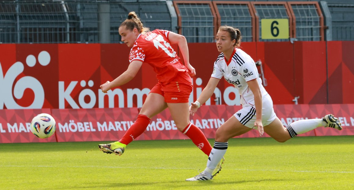 Tama Goren brachte die 05erinnen mit diesem Schuss in Führung...