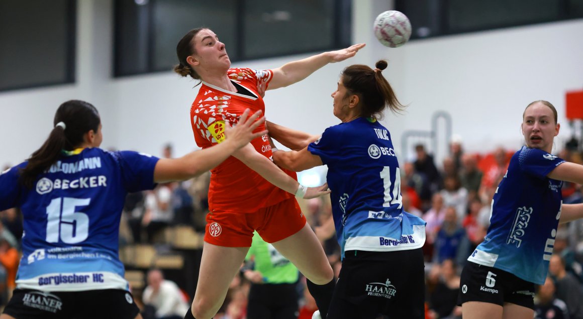 Marleen Kern war mit zehn Abschlüssen die Vielwerferin im Spiel gegen den Bergischen HC, fünfmal traf sie dabei ins Tor.  