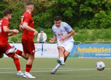 Enis Coric besorgte beim jüngsten Aufeinandertreffen mit der U21 des 1. FCK Ende April den Treffer zum 1:3-Endstand. Ob er am Samstag wieder gegen den Nachwuchs vom Betzenberg antreten kann, ist nach seiner Verletzung aus dem Spiel gegen Rot-Weiß Koblenz fraglich.