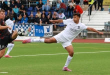 Das war ein Beispiel für einen optimalen ersten Kontakt: Abdellatif El Mahaoui bei seinem Treffer gegen die SG Fulda-Lehnerz.