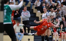 Helena Rhein ist in dieser Saison die Perspektivspielerin der Zweiten Mannschaft, was für sie doppelte Belastung bedeutet, denn in beiden Teams wird die Linkshänderin gebraucht.