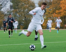 Dominik Ahlbach erzielte den einzigen Treffer in Grünstadt.