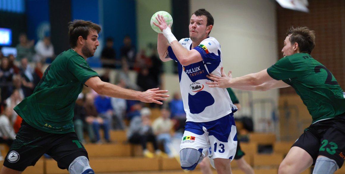 Fabio Staudt war mit vier Treffern bereits erfolgreichster Gonsenheimer Schütze im Derby, zusammen mit Paul Backes.