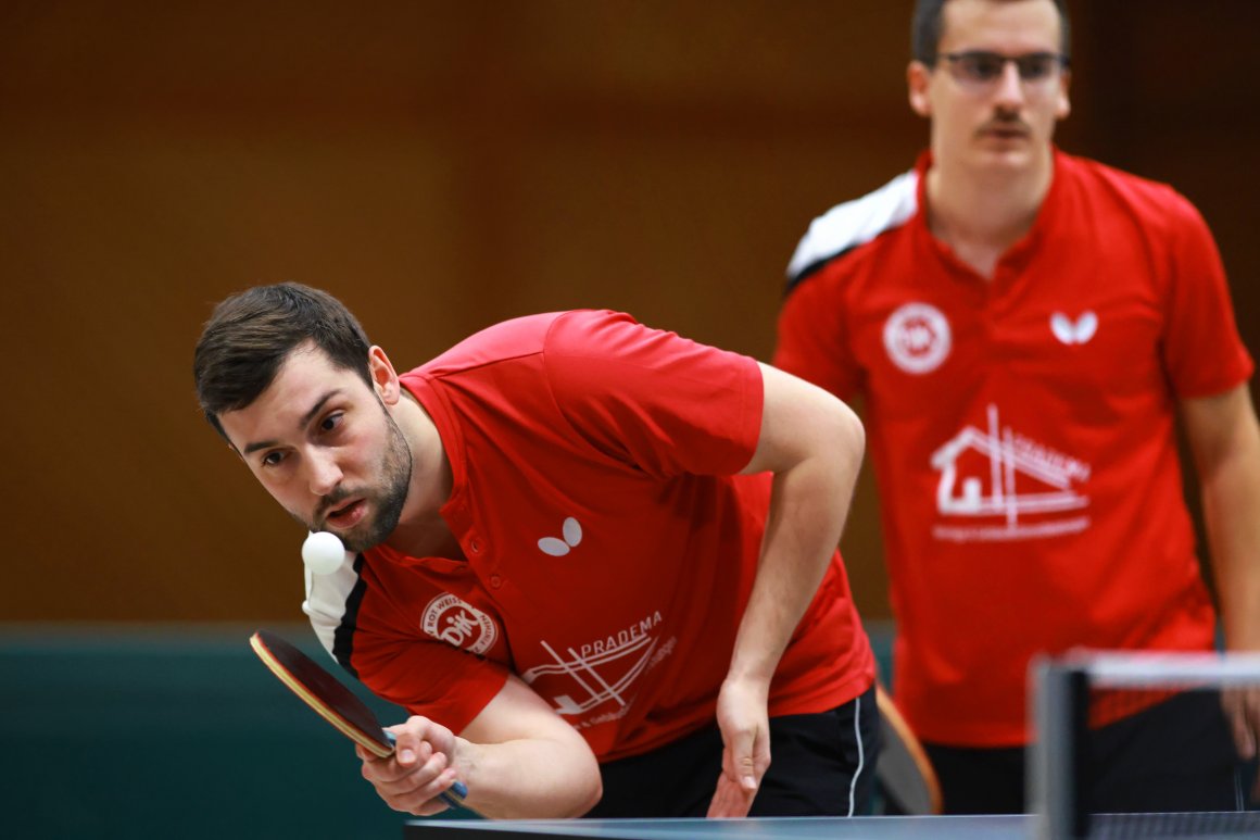 Gut gedoppelt: jan Stippich (l.) und Nils Christmann setzten sich zum Auftakt ebenso durch wie Frederik Stadler und Filipe Oliveira Neves.