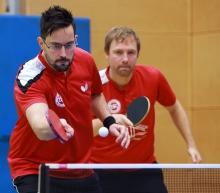 Neben dem Doppel sollen Felipe Oliveira Neves (l.) und Frederik Stadler drei Punkte im vorderen Paarkreuz holen.