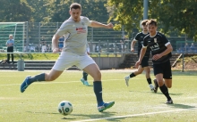 Haris Beslic erzielte das zweite und dritte Tor des SKC Barbaros gegen den SV Horchheim.