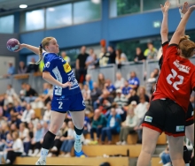 Lisa Noack traf in Erfurt aus allen Lagen und war mit ihren elf Toren Matchwinner für die TSG.
