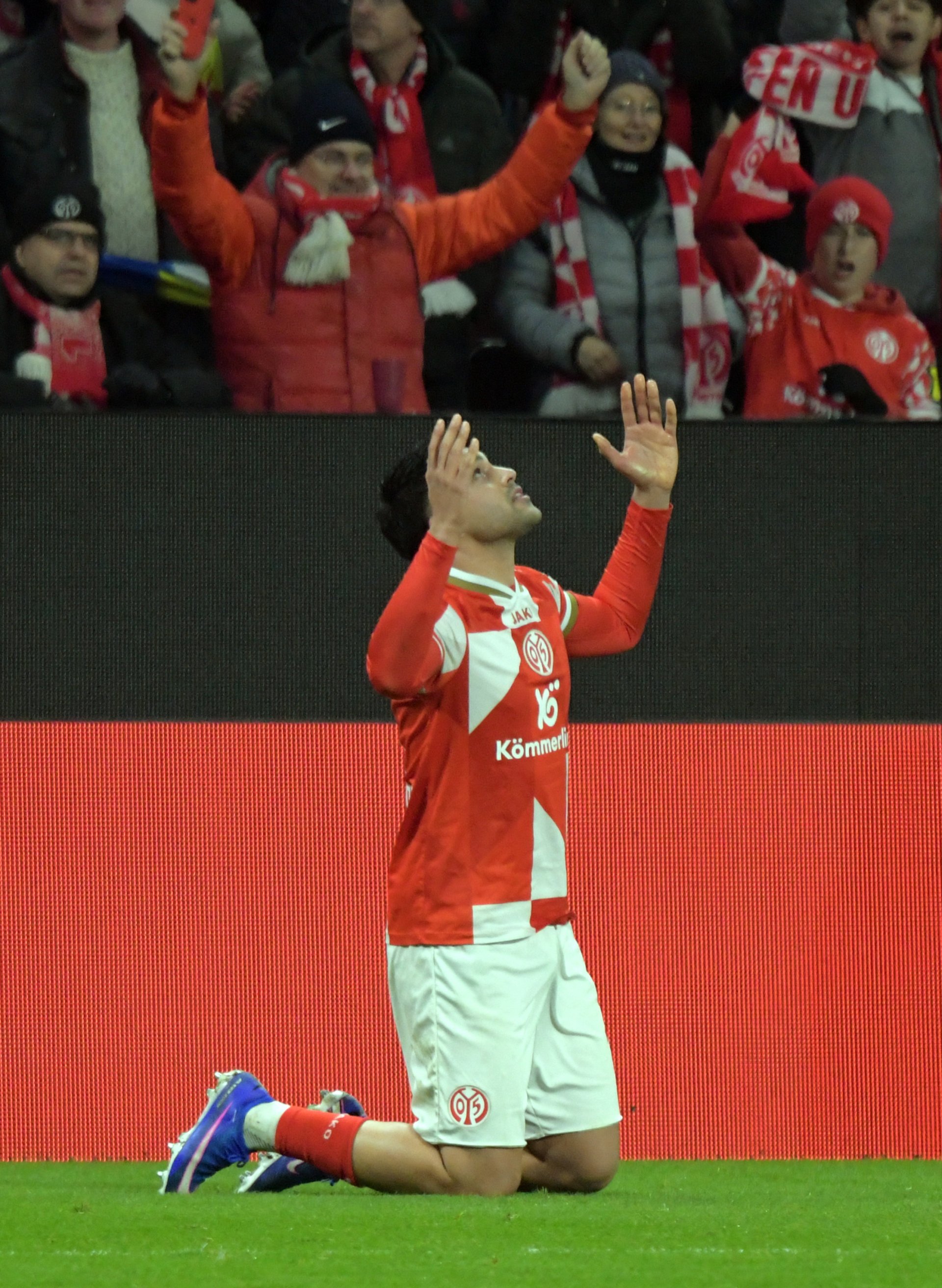 …und sandte einen Gruß nach oben.