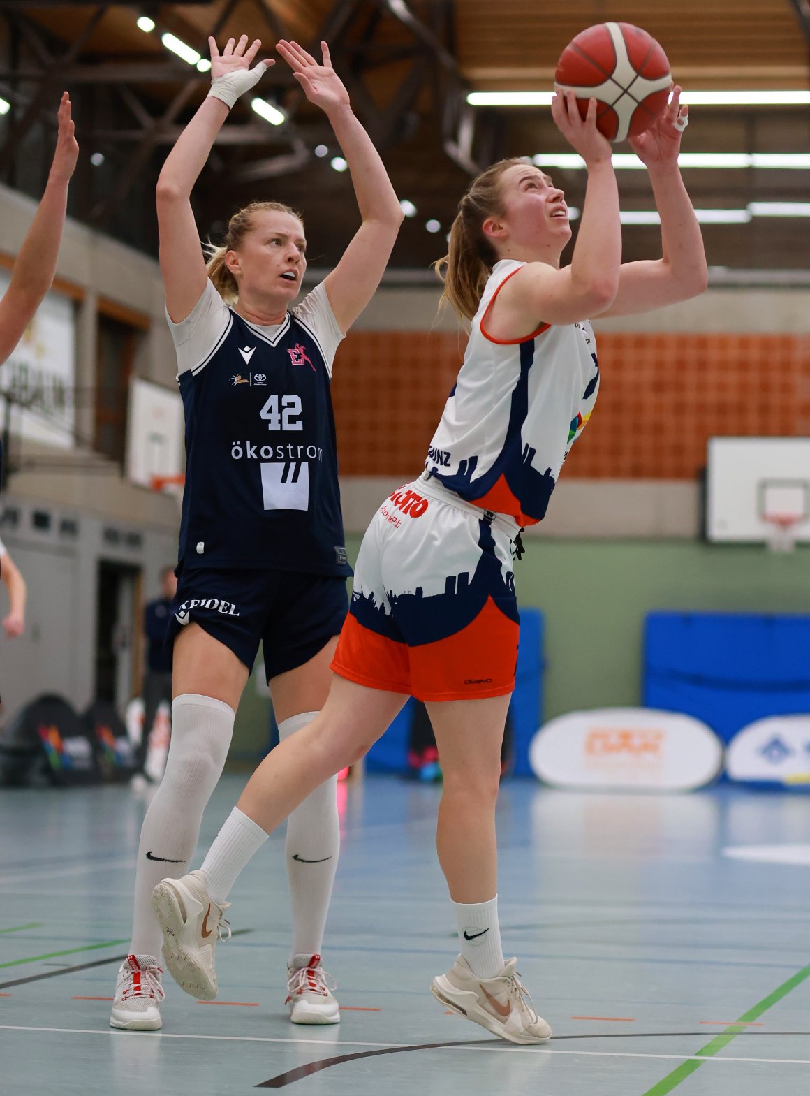 13 Punkte, 13 Rebounds: Alina Dötsch überzeugte unterm Korb.