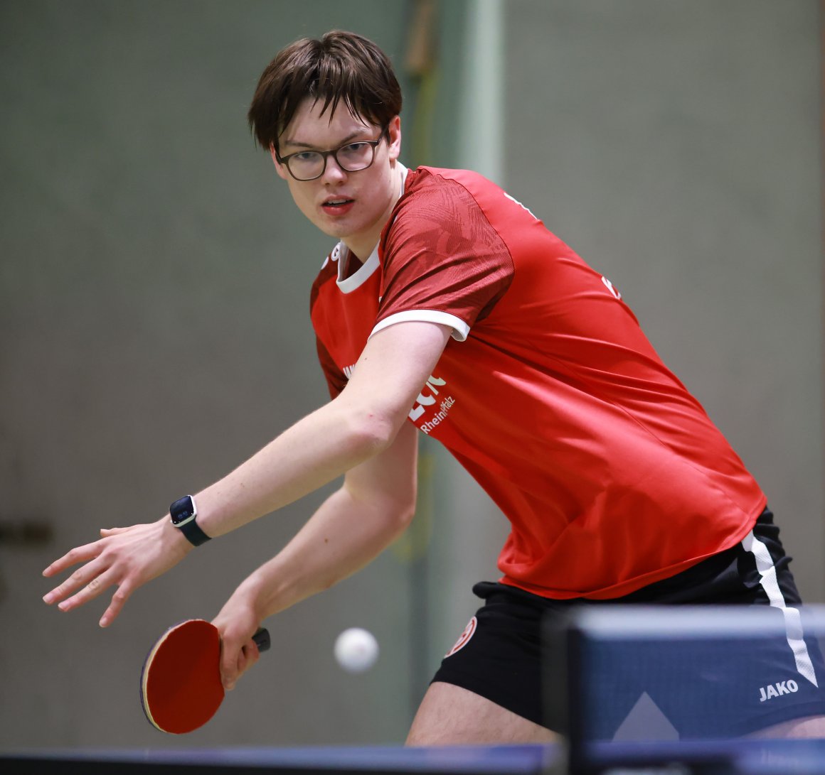 Eins hochgerutscht: Ole Kaspers wird in der Rückrunde häufiger im vorderen Paarkreuz antreten, so auch in den beiden Spielen an diesem Wochenende.