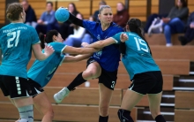 Rückraumschützin Alexandra Flebbe ist seit Jahresbeginn wieder an Bord und erzielte diesmal vier Treffer.