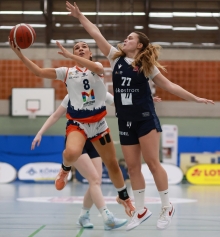 Charlotte Kriebel (l.) und der ASC kehrten aus Würzburg mit einer Niederlage zurück.