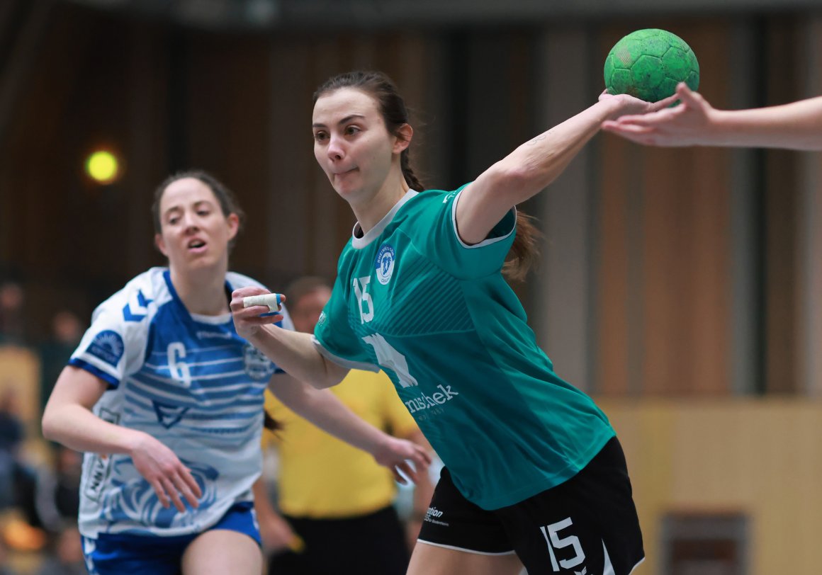 Kira Enders setzte sich immer wieder gegen die HSG-Deckung durch und kam so auf acht Tore.