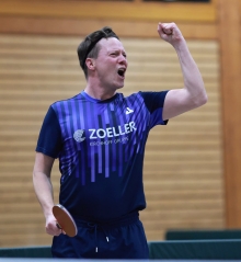 Das kann man mal feiern: Björn Baum setzte sich...