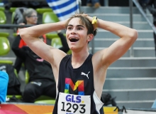 Konnte seine Zeit selbst kaum fassen: Lucas Merten bei seiner ersten Hallen-DM.