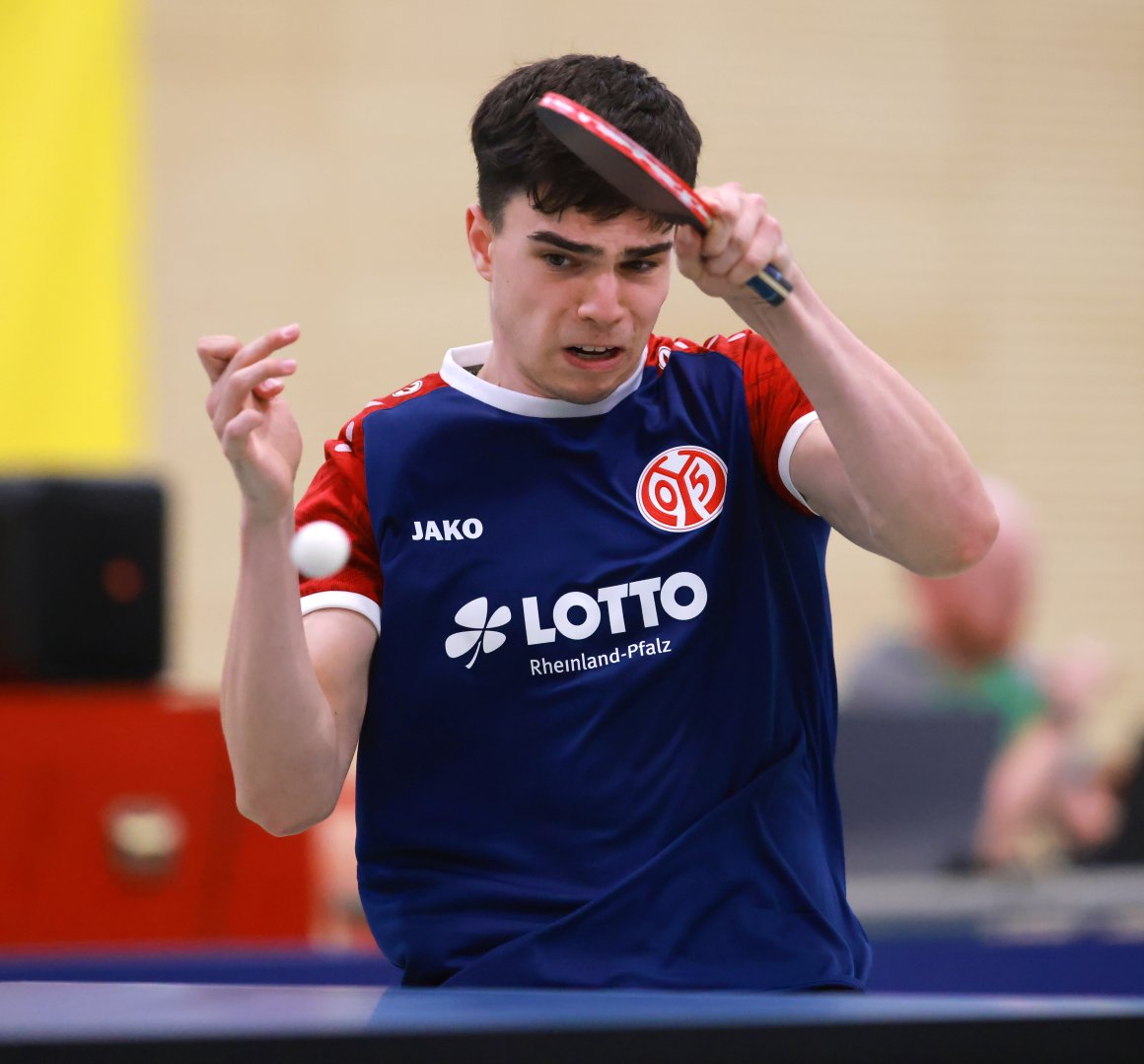 Daniel Berzosa holte den einzigen Mainzer Punkt im vorderen Paarkreuz.