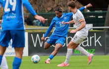 Aidan Neal kam einem Gonsenheimer Treffer am nächsten. Er scheiterte nach einer guten Viertelstunde an der Latte.