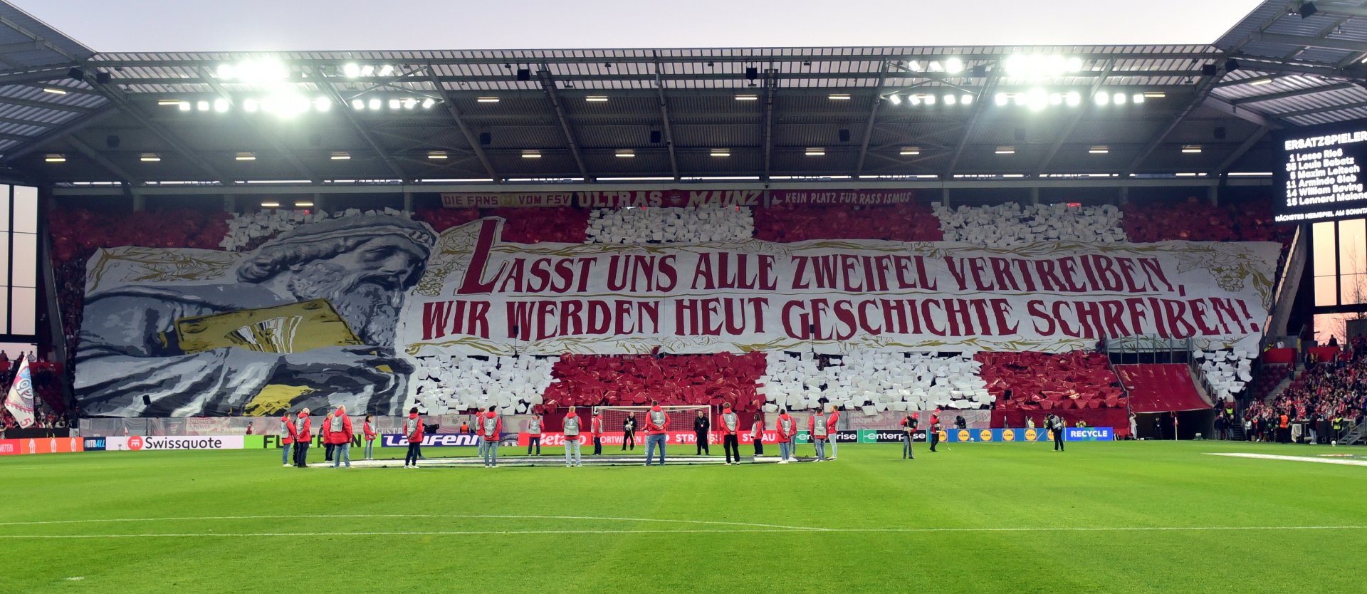 Man merkte den 05ern an, dass sie den Wunsch der Fans umsetzen wollten.