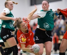 Mit ihrer Saisonbestleistung, sieben Tore aus sieben Abschlüssen, war Anna Weidle im November stark am problemlosen Auswärtssieg bei Neuling Rostocker HC beteiligt.