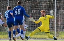 Seit diesem Gegentor gegen den TuS Mechtersheim im ersten Spiel nach der Winterpause hat Felix Pohlenz seinen Kasten saubergehalten. 500 Minuten ohne Gegentor können es werden, wenn sich dies im nächsten Spiel gegen Alemannia Waldalgesheim noch 20 Minuten fortsetzen lässt.