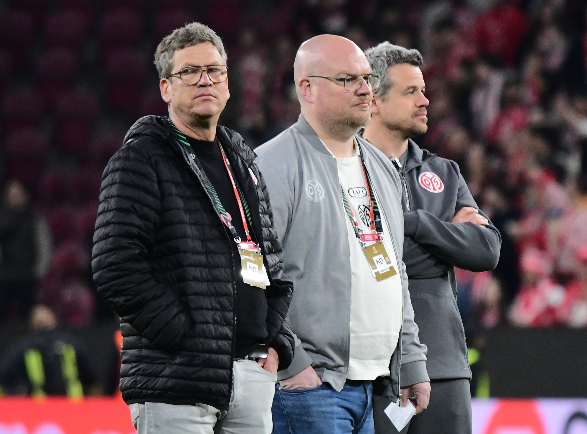 Diesen drei Herren hatte man anscheinend ein falsches Ergebnis mitgeteilt.