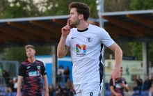  Das Leiden soll schweigen: Maurice Neukirch meldete sich gegen Wormatiia Worms mit einem Doppelpack endgültig als torgefährliches Mitglied des Teams zurück.