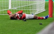 Am Boden zerstört waren die Mainzer nach dem 0:4 in Straßburg.