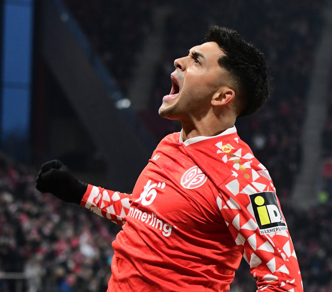 Später Jubel: Nadiem Amiri erzielte in der Nachspielzeit das 1:1.