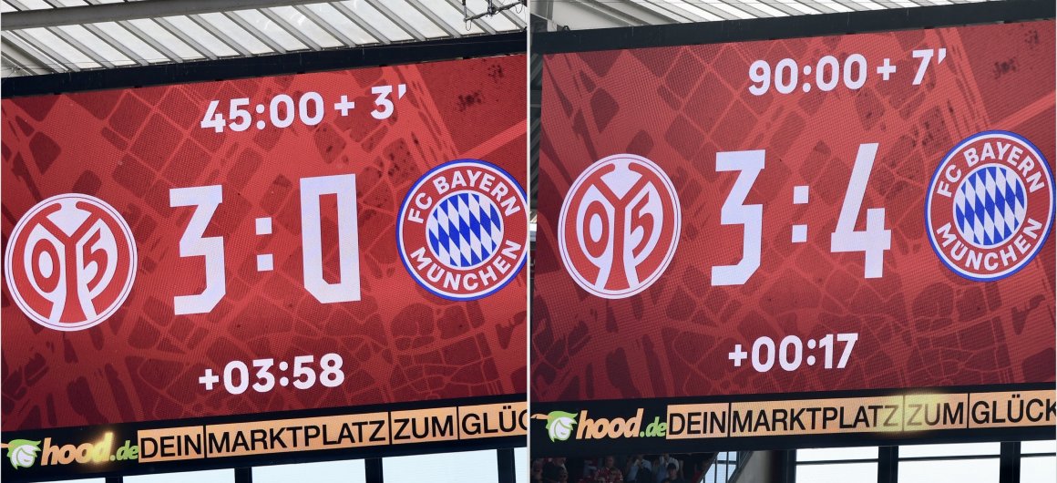 Nicht zu fassen: Aus einer Mainzer 3:0-Führung wurde eine 3:4-Niederlage.