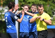 Jost Mairose eröffnete vor zwei Jahren den Torreigen gegen die TSG Balingen, Lennart Thum (r.) traf zweimal, Linus Wimmer steuerte einen Treffer zum 7:0 am vorletzten Spieltag bei.