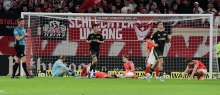 Da war's passiert: In der 88. Minute gerieten die Mainzer mit 1:2 in Rückstand.