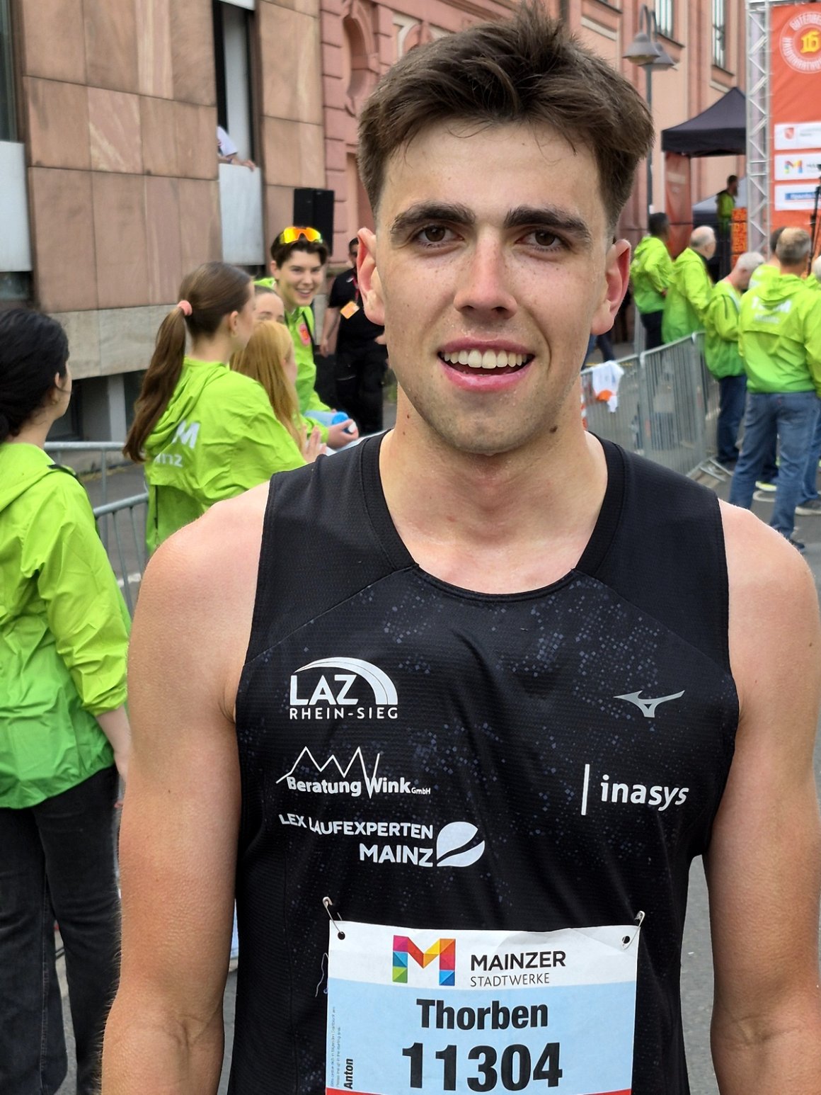 Stöhnte unter den Temperaturen, wurde aber Zweitschnellster U-23-Athlet: Thorben Werner.