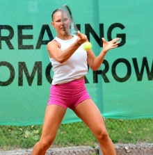Christina Bednarczyk hat das Finale erreicht. In der Vorschlussrunde...