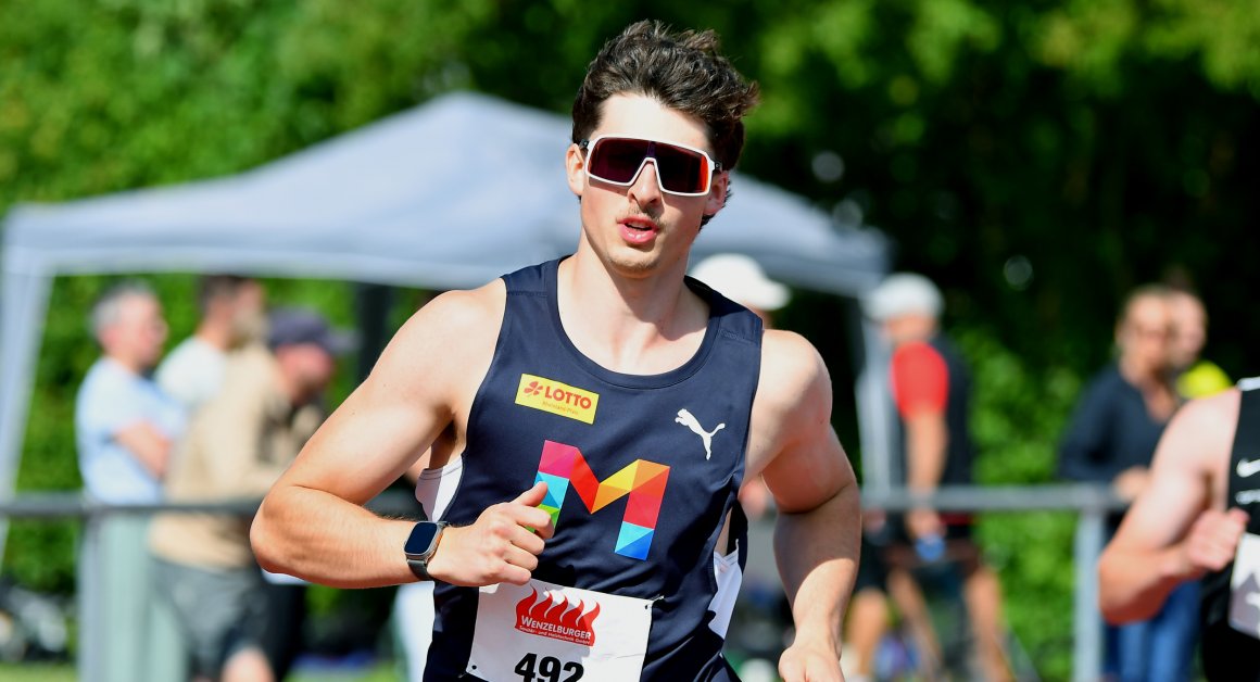 Sein einsamer 1500-Meter-Lauf bescherte Nuka Driver eine neue Bestzeit und den Sieg in Bernhausen.