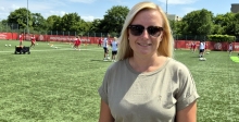 Strebt professionellere Bedingungen für den Frauenfußball an: Nadine Kreß.