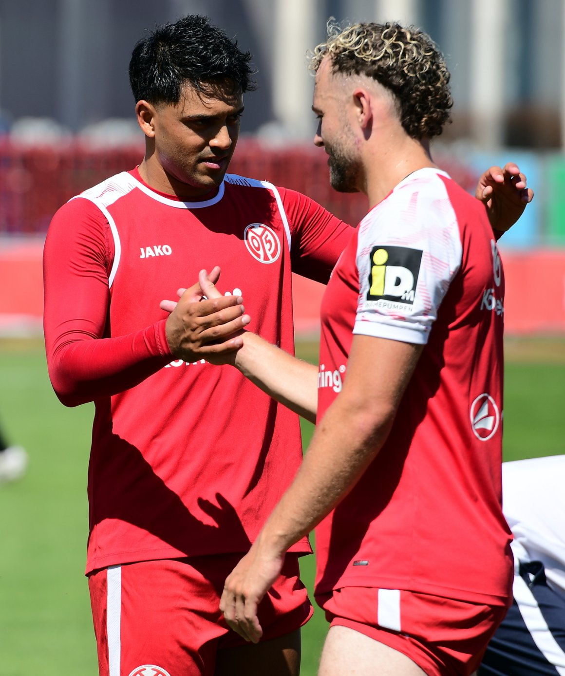 Wieder dabei: WM-Rückkehrer Nadiem Amiri (l.) und der langzeitverletzte Benedict Hollerbach...