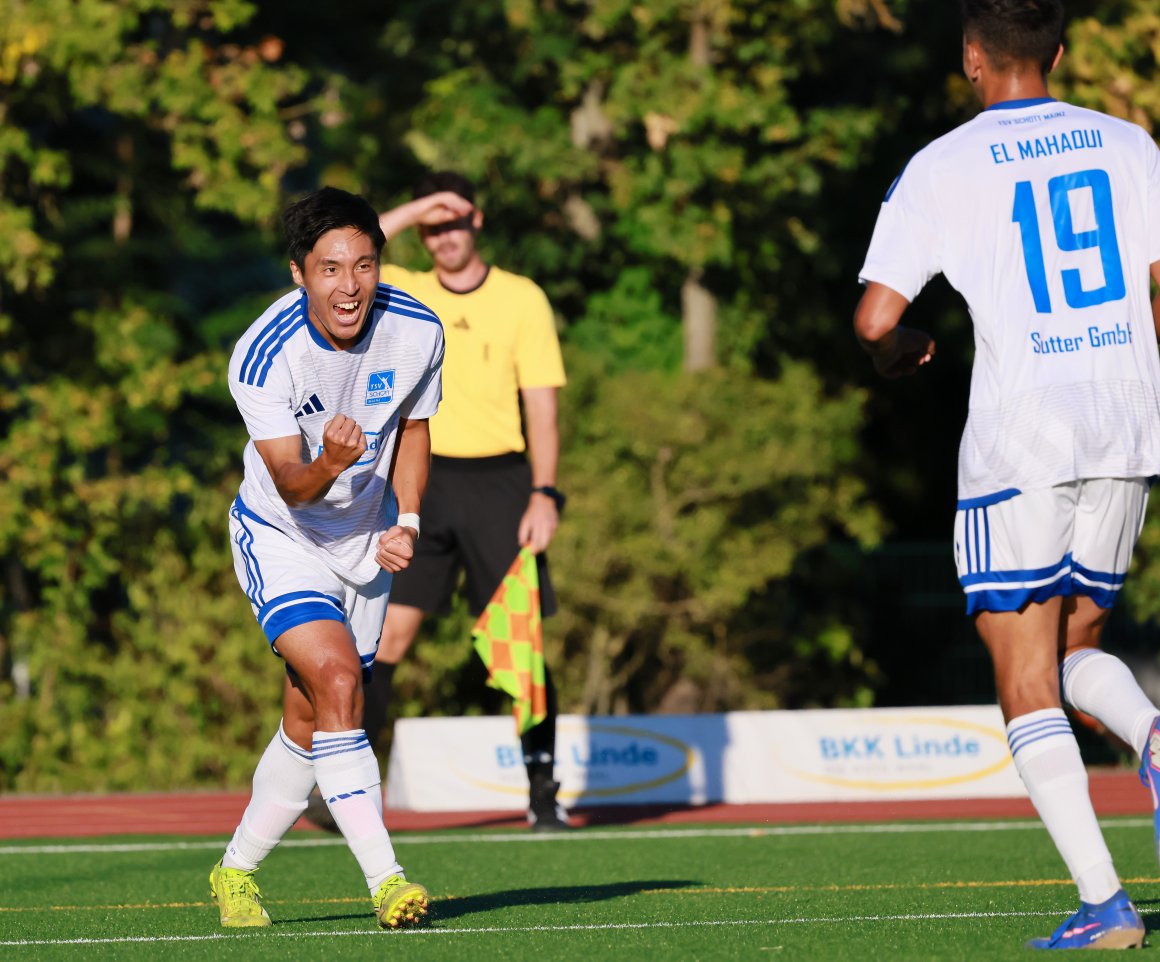 Takero Itoi brachte die Schottler in Gau-Odernheim mit 1:0 in Führung.