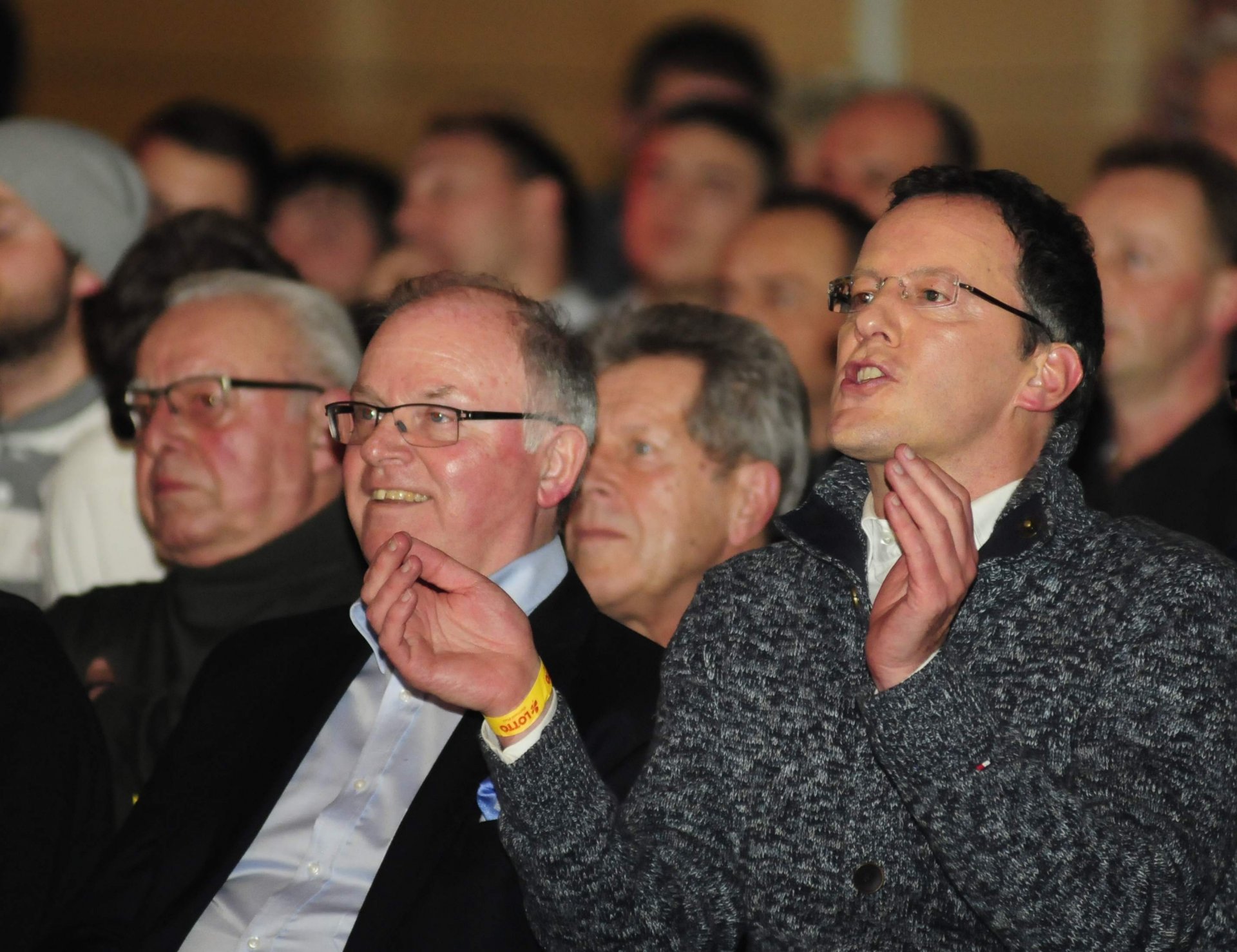 ...und war dann gleich voll bei der Sache.