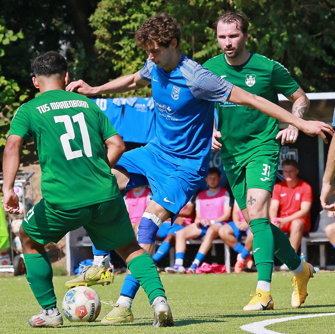 Nach fünf Wochen Abwesenheit meldete sich Johannes Gehrling beim Spiel in Ludwigshafen zurück. Die Offensive der TSG füllt sich allmählich auf.