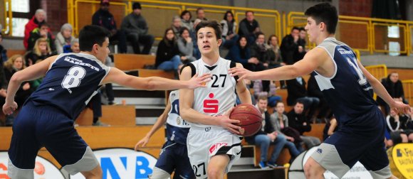 Vier Punkte fehlten Louis Noll (M.) und der SG RheinHessen, um gegen den Heidelberger Nachwuchs zumindest eine Verlängerung zu erreichen. 