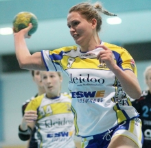 Lea Schuhknecht war mit immerhin acht Treffern am Sieg der SG Bretzenheim gegen den ASC 09 Dortmund beteiligt. Ihr Trainer würde von ihr aber dennoch noch mehr Mut zur Verantwortung als eine Haupt-Rückraumschützin ihres Teams sehen. 