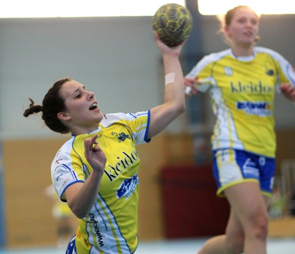 Rechtsaußen Kristin Gärtner kam  in Luxemburg auf drei Treffer, zum am Ende sicheren 32:26-Sieg der SG Bretzenheim in Bascharage.