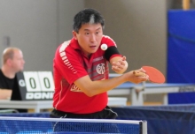 Sein Einsatz am Wochenende ist fraglich: Li Bing hat sich vor dem wichtigen Spiel gegen den TTC Kerpen krankgemeldet.