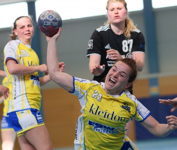 Viel investieren musste die SG Bretzenheim II (im Bild Vicky Rodday), bis der Überraschungserfolg beim Tabellenführer TSV Kandel perfekt war. 