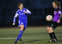Machte es wie Arjen Robben: Meike Weber brachte die Schott-Frauen in Göcklingen mit 1:0 in Führung.