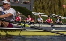 Legten sich im Achter mächtig ins Zeug: Leon Schmitt, Lukas Effert, Henry Duis und Jakob Schauer.