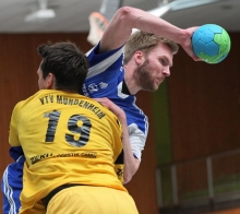 Patrick Riedel hat in den jüngsten Partien den Rückraum des TV Nieder-Olm belebt, ein wichtiger Fortschritt für den Angriff des TVN. Auch im Derby gegen die SG Saulheim wird die Durchsetzungsfähigkeit entscheidend sein für die Fortsetzung der Siegesserie.