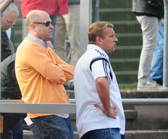 Blicken schon jetzt auf die erfolgreichste Saison in der Vereinsgeschichte: SVG-Manager Frank Specht (l.) und Trainer Jörg Jansohn.